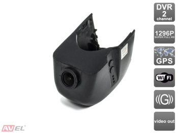 Штатный двухканальный автомобильный Ultra HD (1296P) видеорегистратор  с GPS AVS400DVR (108) для AUDI
